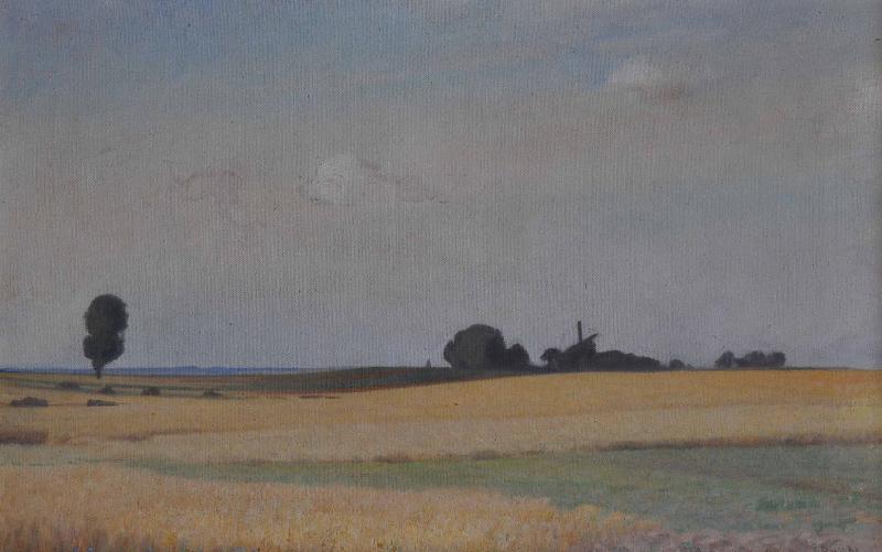 Franz Ludwig Catel Mecklenburgische Landschaft mit Windmuhle oil painting image